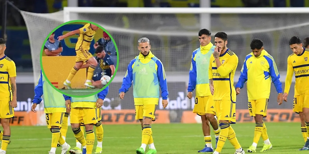 Boca Juniors con la camiseta amarila suplente.