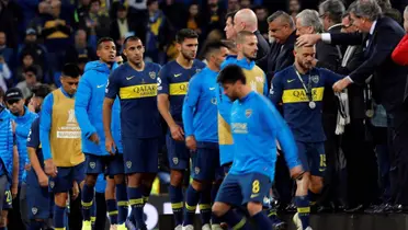 Boca recibe las medallas de Sub campeón en el 2018.