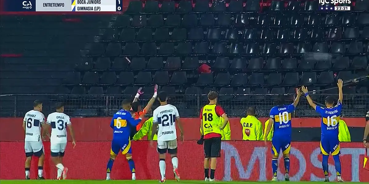 Boca vs Gimnasia. Foto: TyC Sports