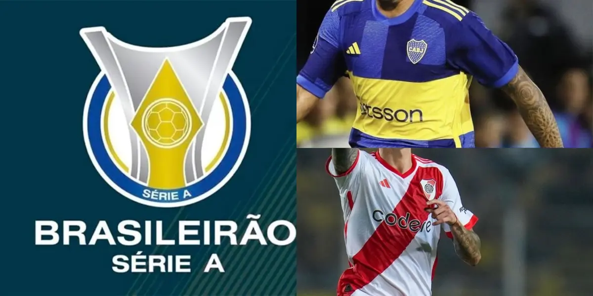 Camiseta de Boca, de River y el Brasileirao.