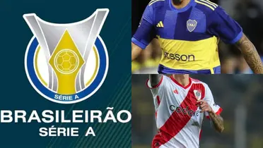 Camiseta de Boca, de River y el Brasileirao.
