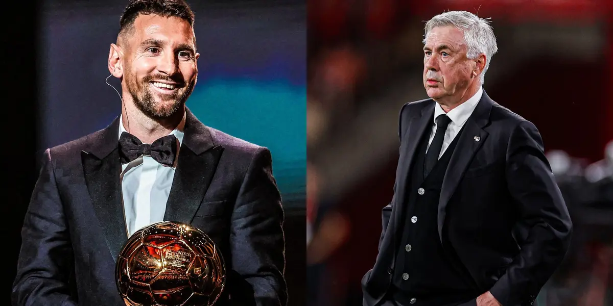 Carlo Ancelotti y Lionel Messi