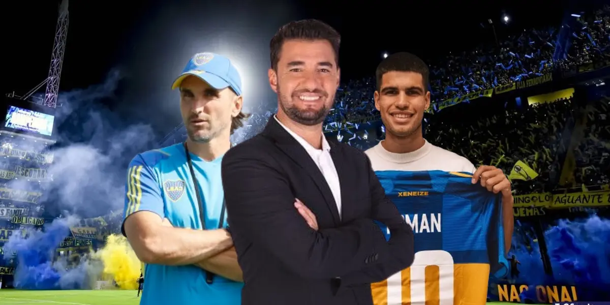 Carlos Alcaraz, uno de los mejores tenistas del mundo, presenció la victoria de Boca Juniors