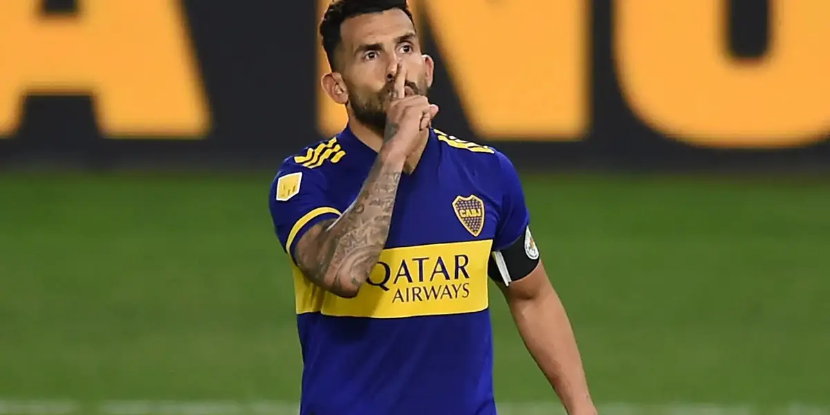 Carlos Tevez en su regreso a Boca (El Grafico)