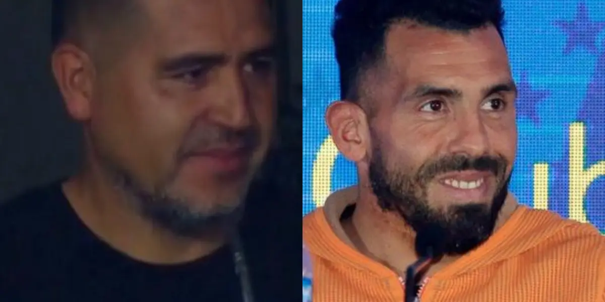 Carlos Tévez muy cerca de llegar como entrenador a Central y Riquelme le dejó unas palabras