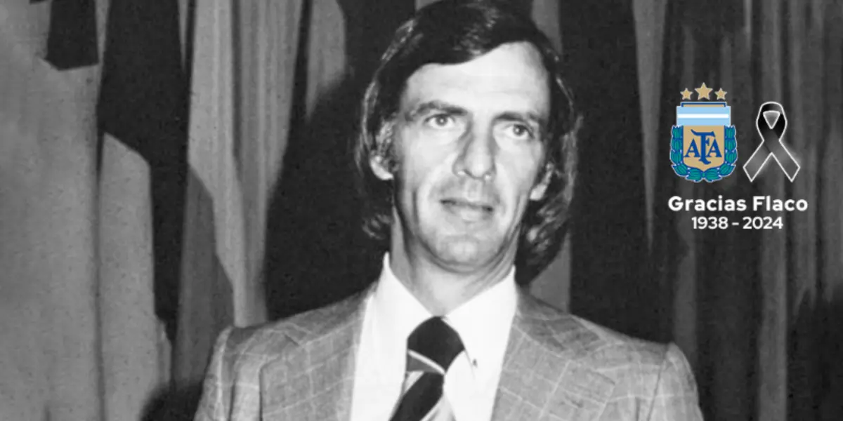 César Luis Menotti de traje.