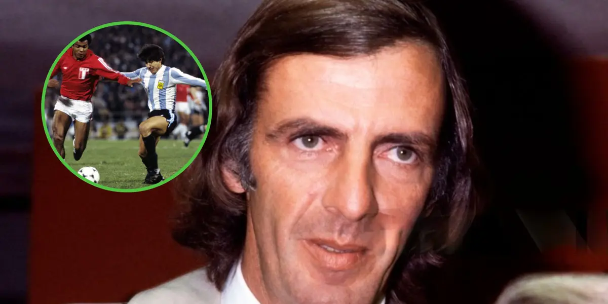 César Luis Menotti durante la Copa del Mundo de 1978.