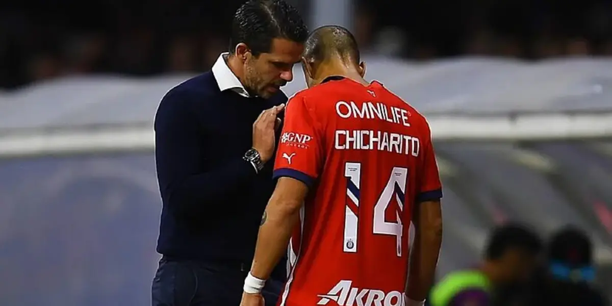 Chicharito Hernández y Fernando Gago