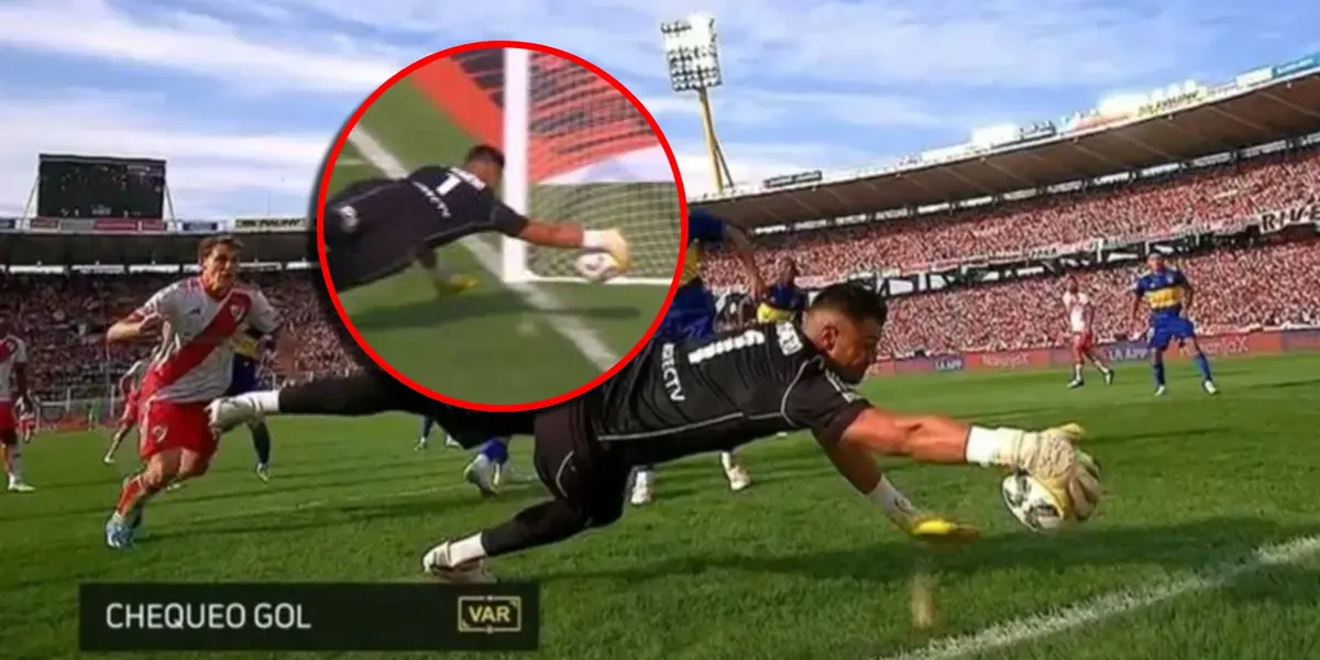 Chiquito Romero, arquero de Boca Juniors como protagonista de la gran polémica del Superclásico.