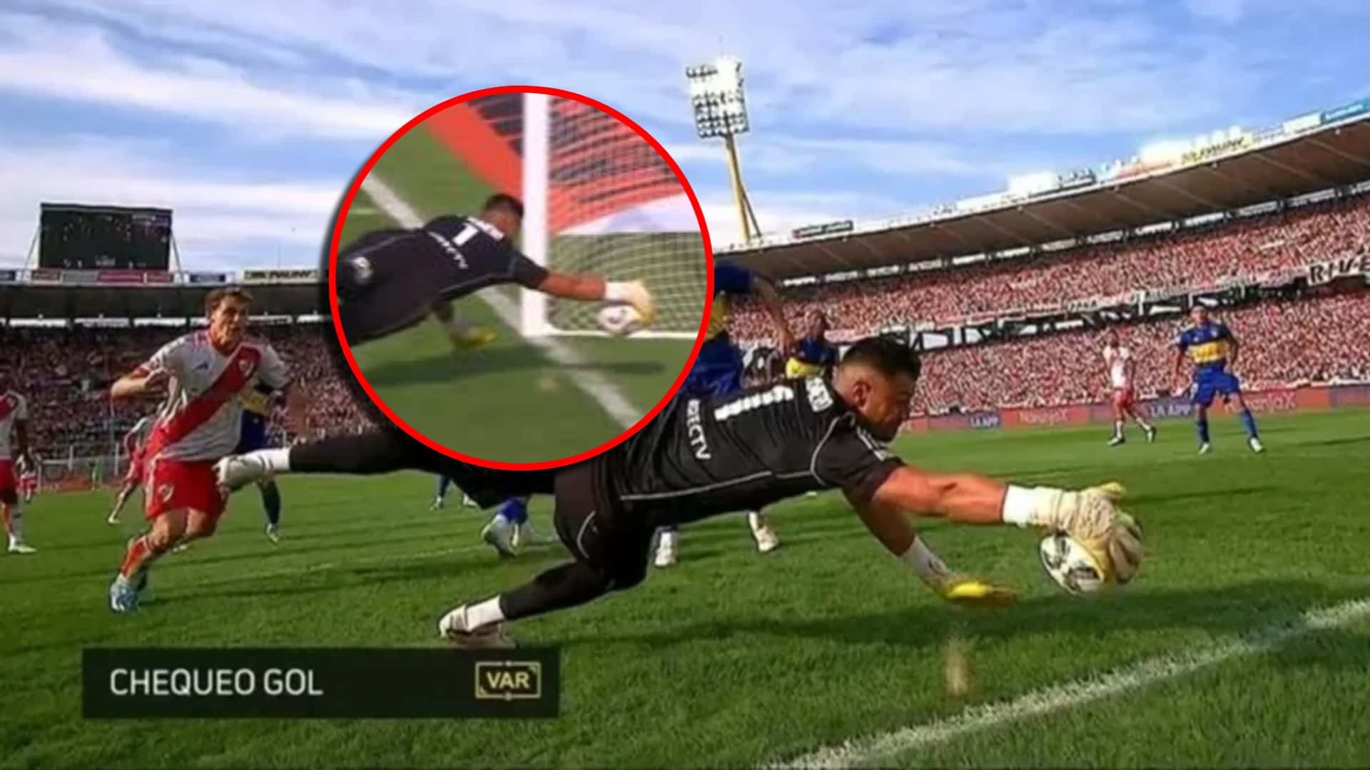 Chiquito Romero, arquero de Boca Juniors como protagonista de la gran polémica del Superclásico.