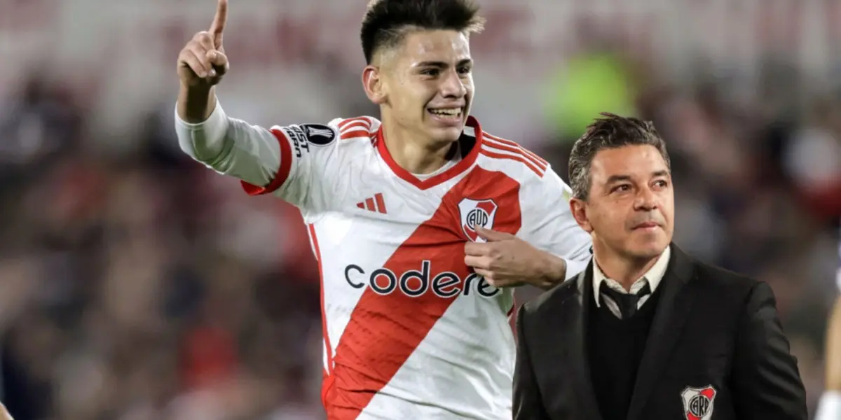 Claudio Echeverri - Marcelo Gallardo (Foto: River Plate)