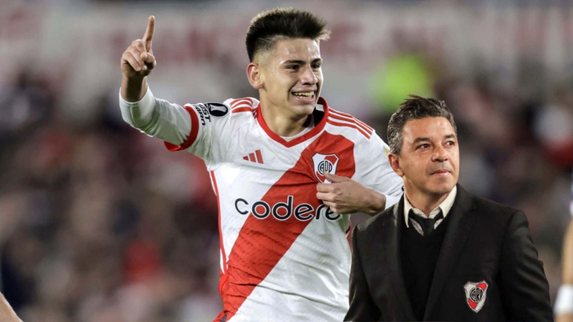 Claudio Echeverri - Marcelo Gallardo (Foto: River Plate)
