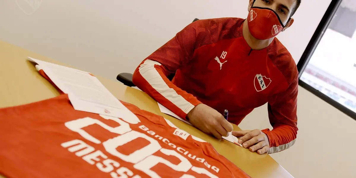 Club Atlético Independiente anunció hace pocos minutos la renovación de Nicolás Messiniti, quien tendrá una costosa cláusula de salida.