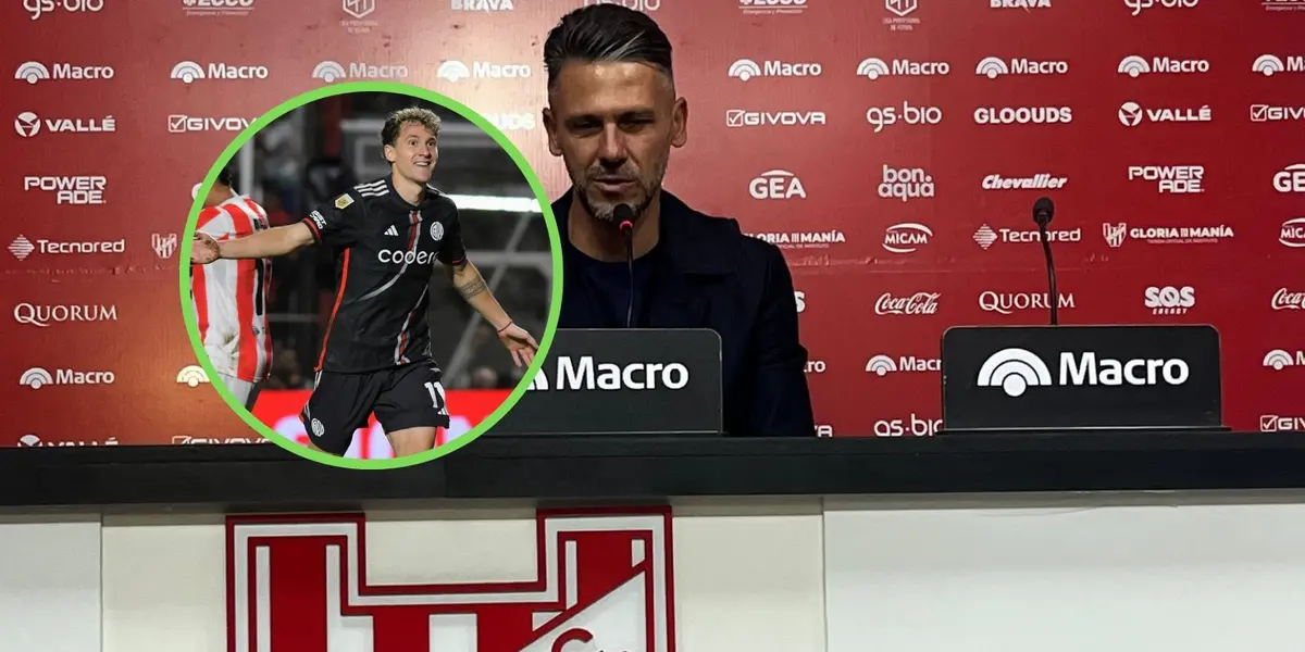 Colidio junto a Demichelis que habló en conferencia.