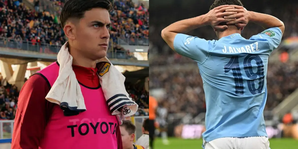 Como Julián: Dybala apenas jugó en el último partido de la Roma