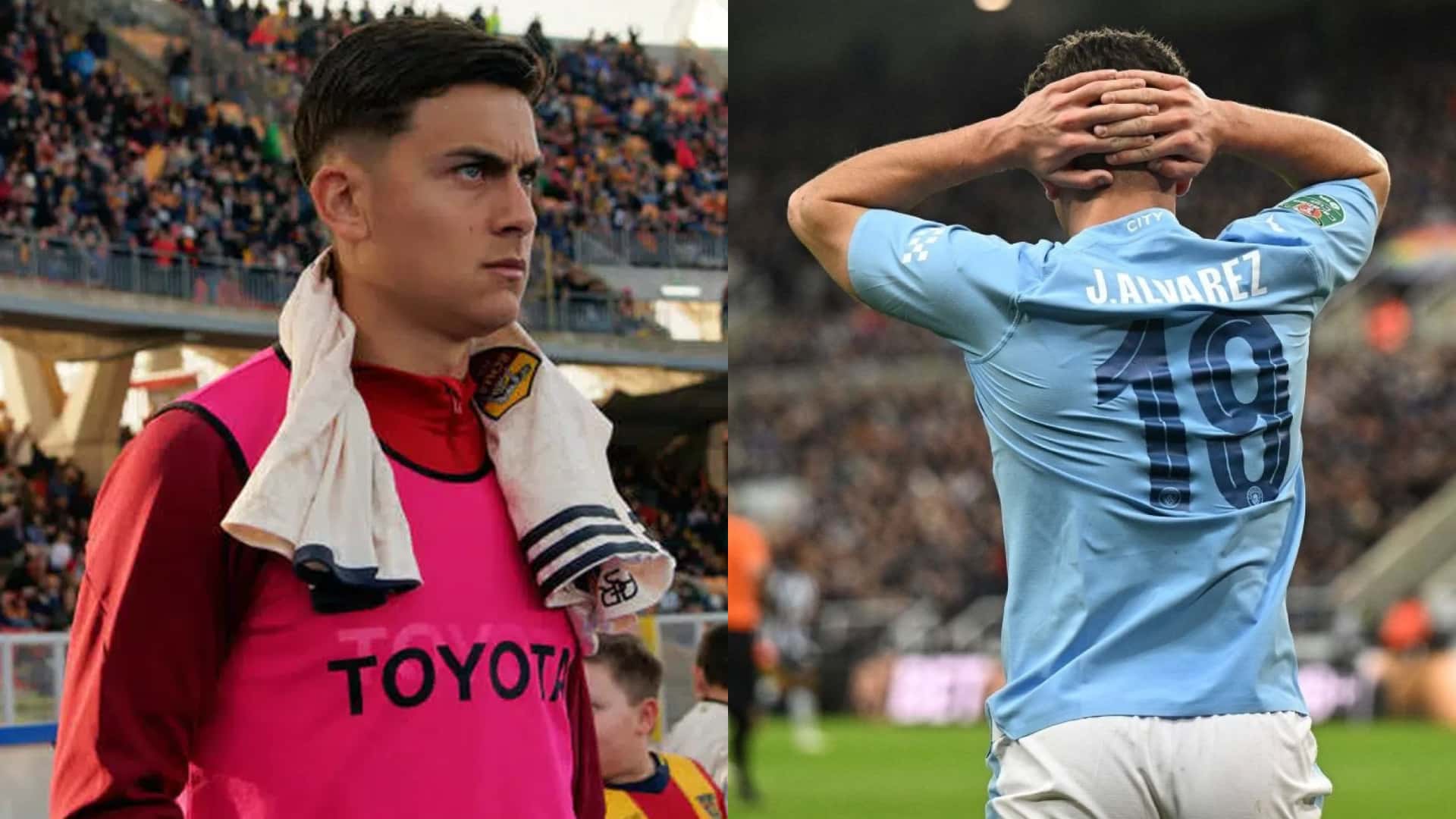 Como Julián: Dybala apenas jugó en el último partido de la Roma