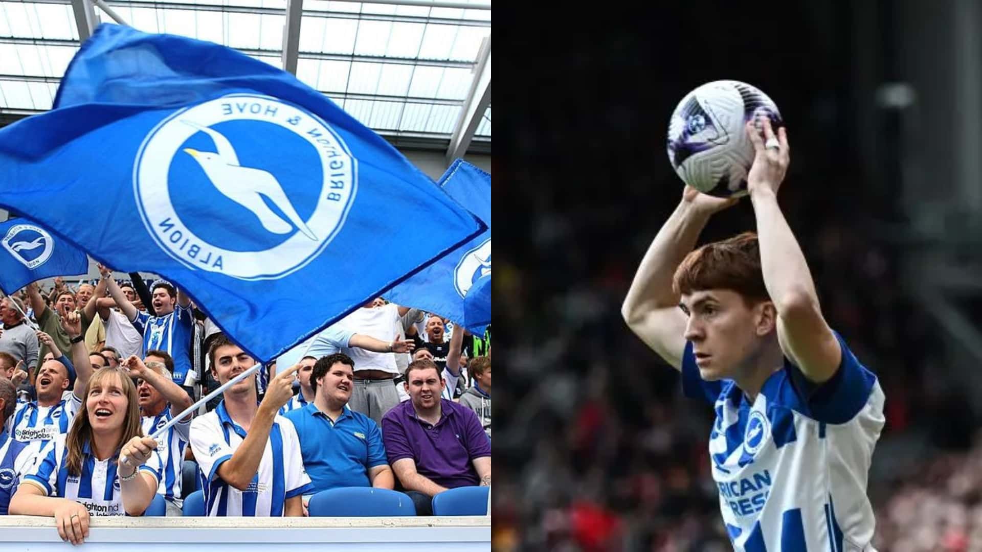 ¿Cómo reaccionaron los hinchas de Brighton al debut de Barco?