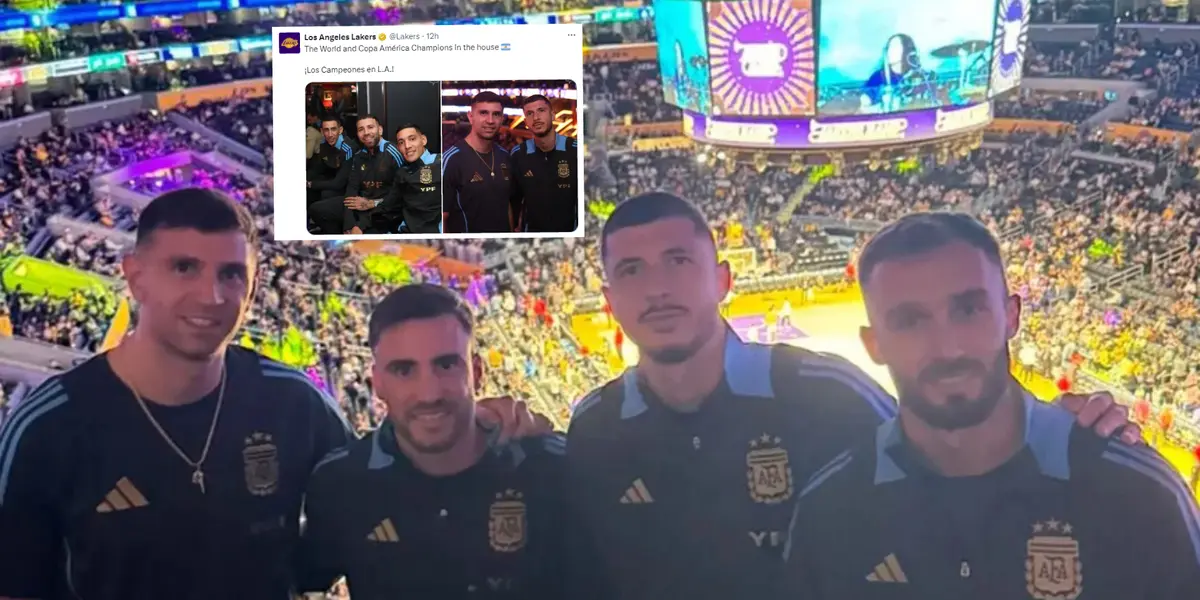 ¿Cómo reaccionaron los hinchas de Lakers por la visita de la Selección Argentina?