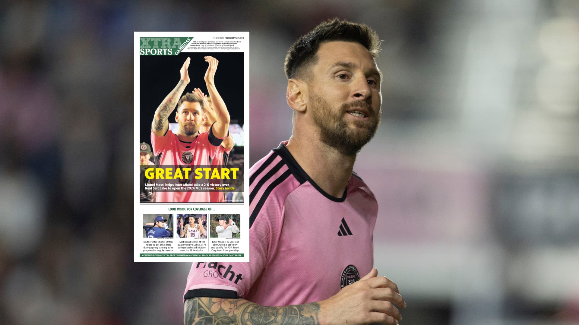¿Cómo reaccionó la prensa de USA al debut de Messi en la MLS 2024?