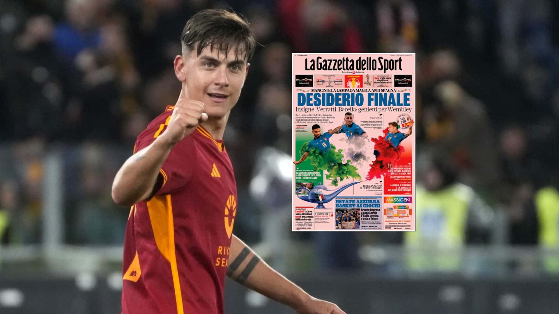 ¿Cómo reaccionó la prensa italiana al triplete de Dybala?