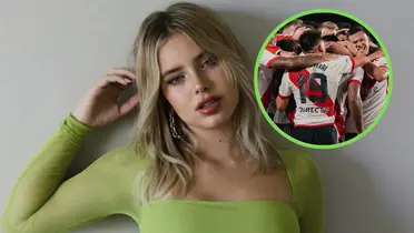 Coti Romero y jugadores de River.