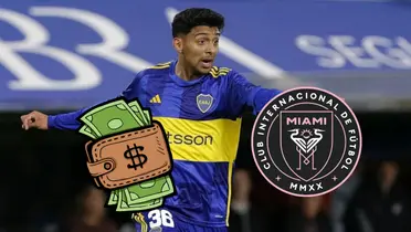 Mientras en Boca gana 500 mil, el sueldazo que tendría Medina en Inter Miami