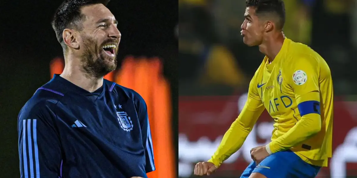 Cristiano fue castigado en Arabia por su obscena reacción a los cánticos de Messi