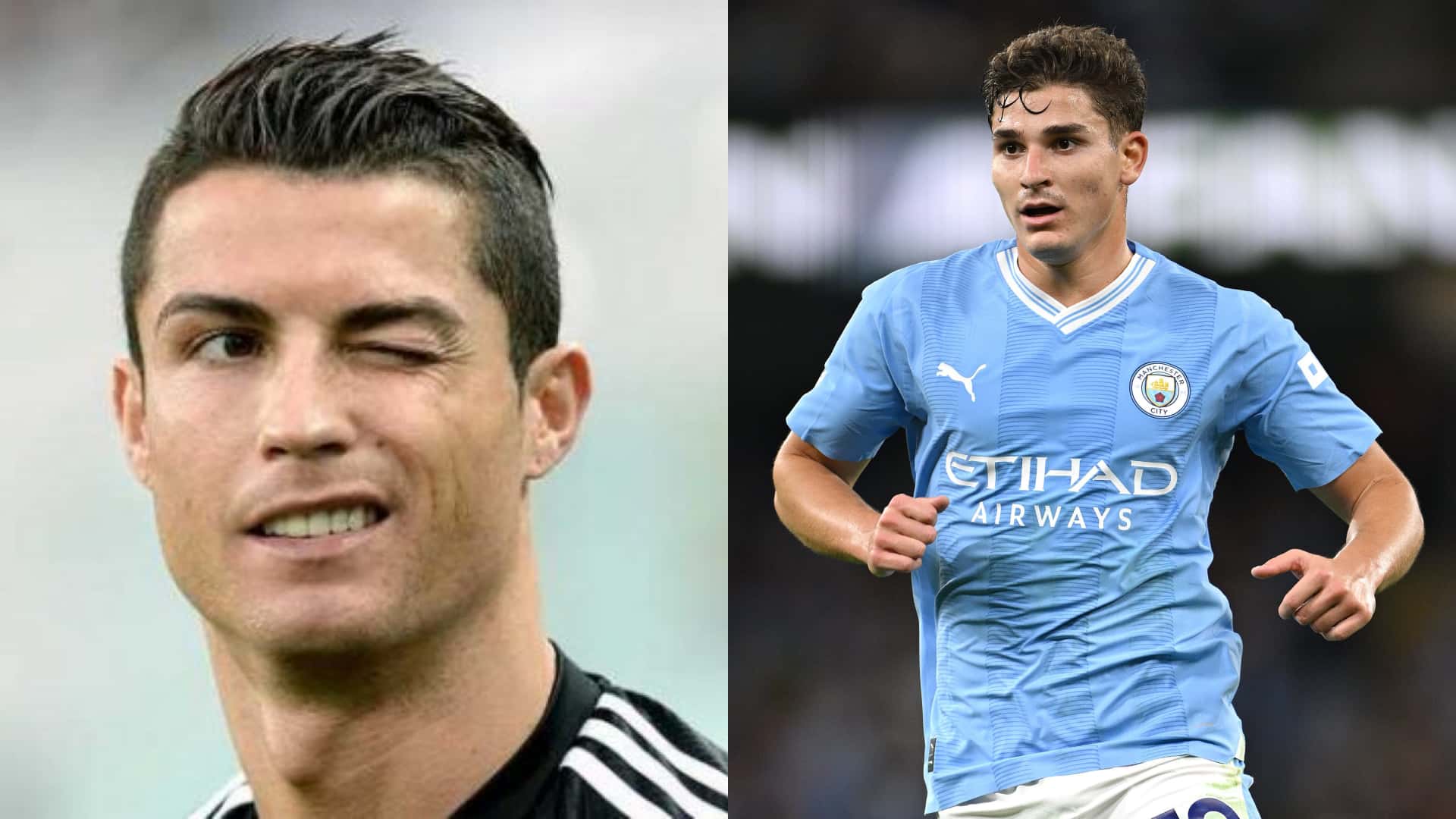 Cristiano le mandó un guiño a Julián Álvarez y todo el Manchester City