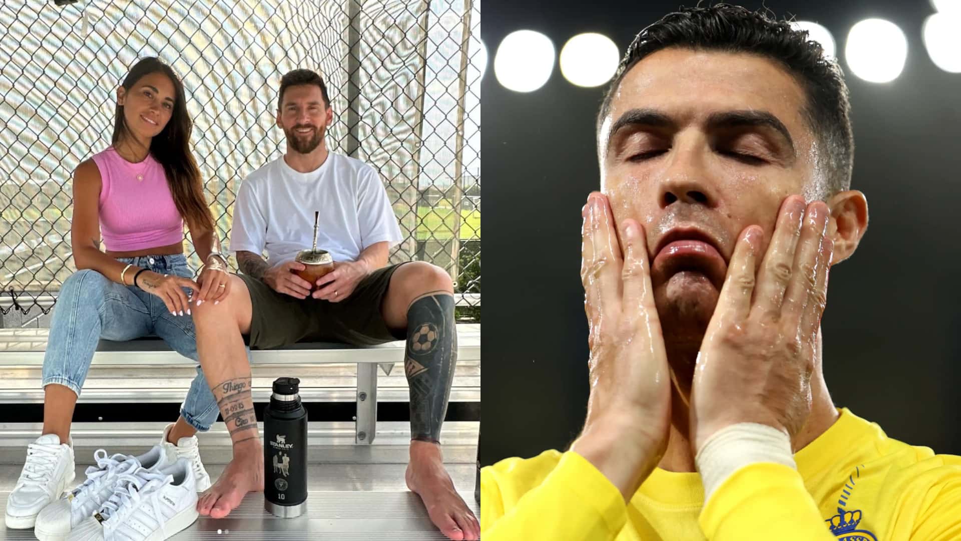 Cristiano preocupó a sus fans por el estado de sus pies