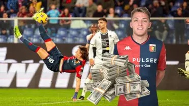 Tras su golazo de chilena, el nuevo precio de Mateo Retegui en Genoa