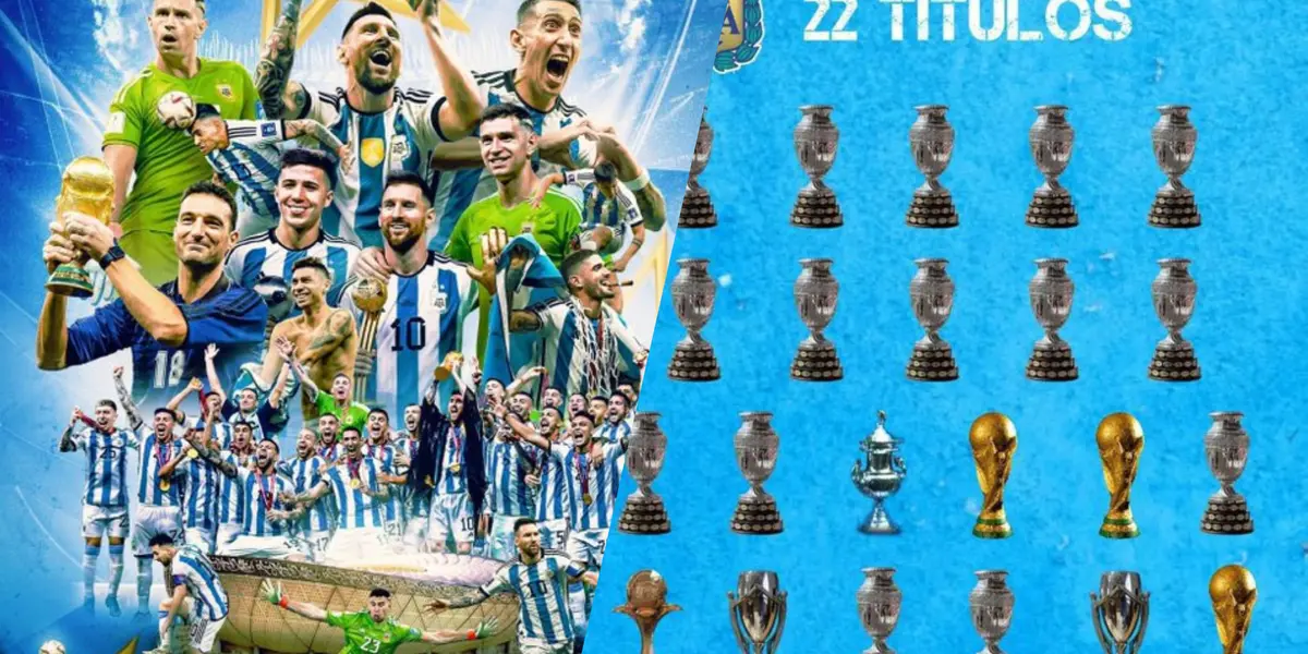 ¿Cuántas copas celebró Argentina? Un recuento exclusivo / X
