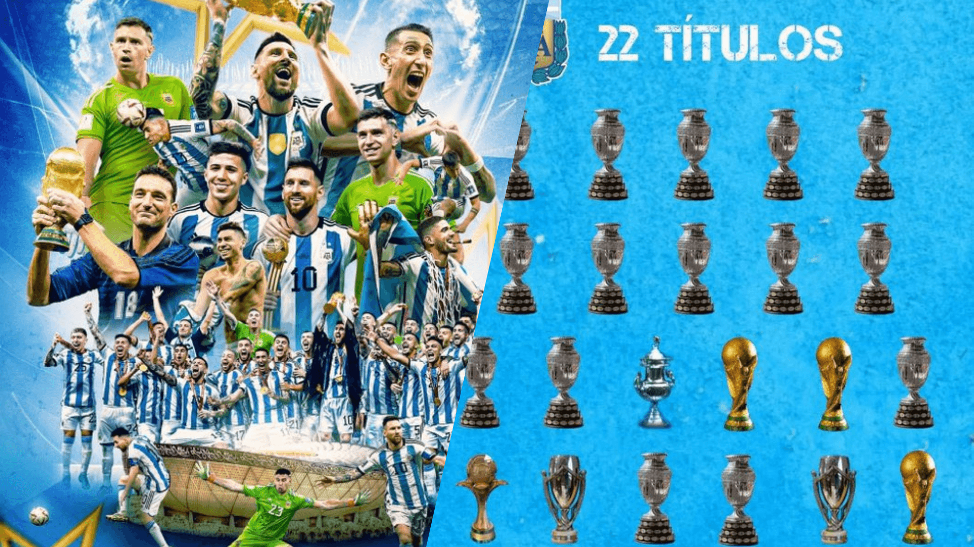 ¿Cuántas copas celebró Argentina? Un recuento exclusivo / X