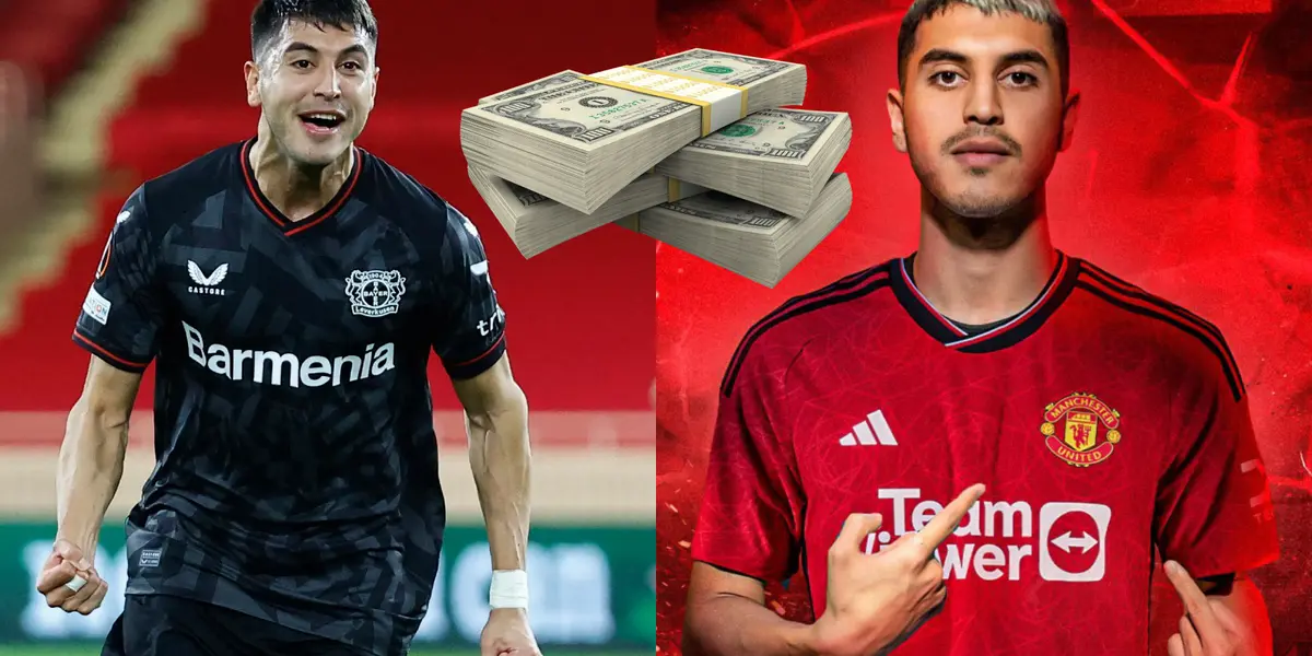 ¿Cuánto cobraría Exequiel Palacios en Manchester United?