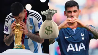 De valer 55 millones en el Mundial, el nuevo precio de Cuti Romero en Tottenham