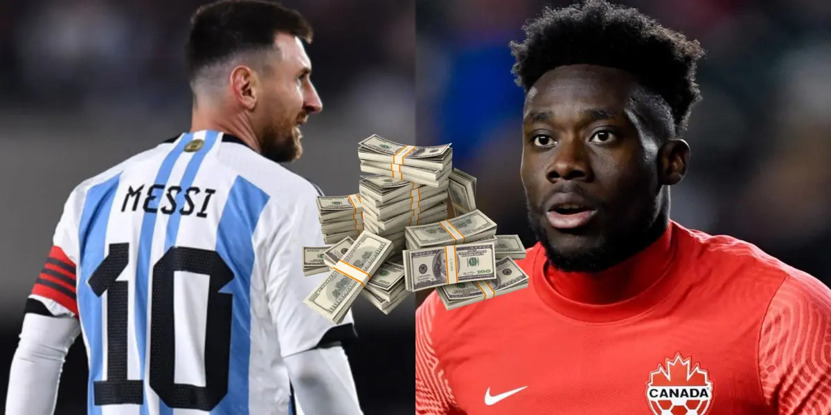 ¿Cuánto vale Messi a comparación de Alphonso Davies?