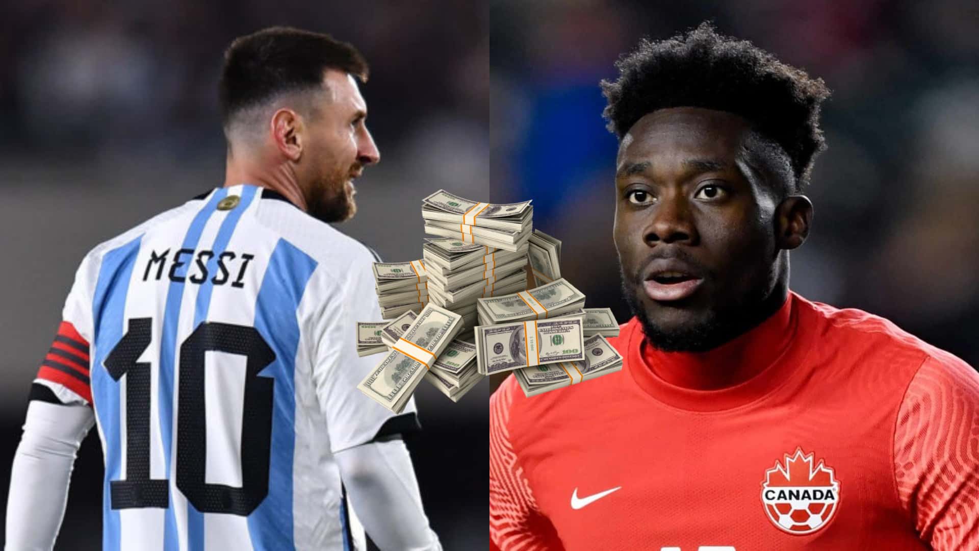 ¿Cuánto vale Messi a comparación de Alphonso Davies?