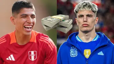 ¿Cuánto vale Piero Quispe a comparación de Garnacho?