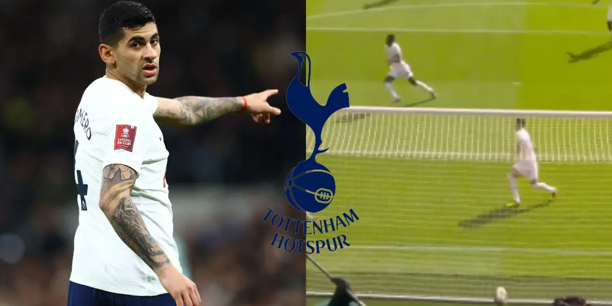 Cuti Romero con la camiseta del Tottenham Houstpur.