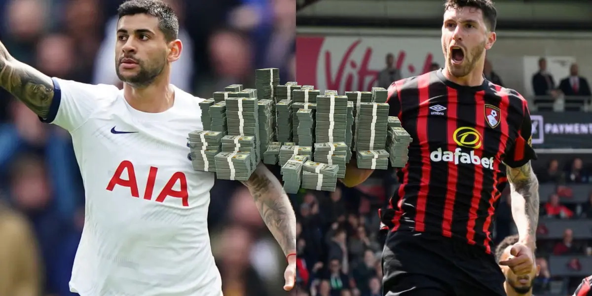 Cuti Romero y Marcos Senesi festejan sus goles de la jornada de domingo