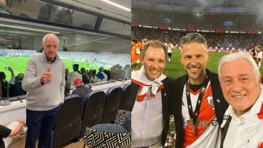 D´Onofrio en el Más Monumental- Brito, Patanian y Demichelis festejando