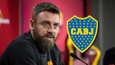 Daniele de Rossi en conferencia de prensa.