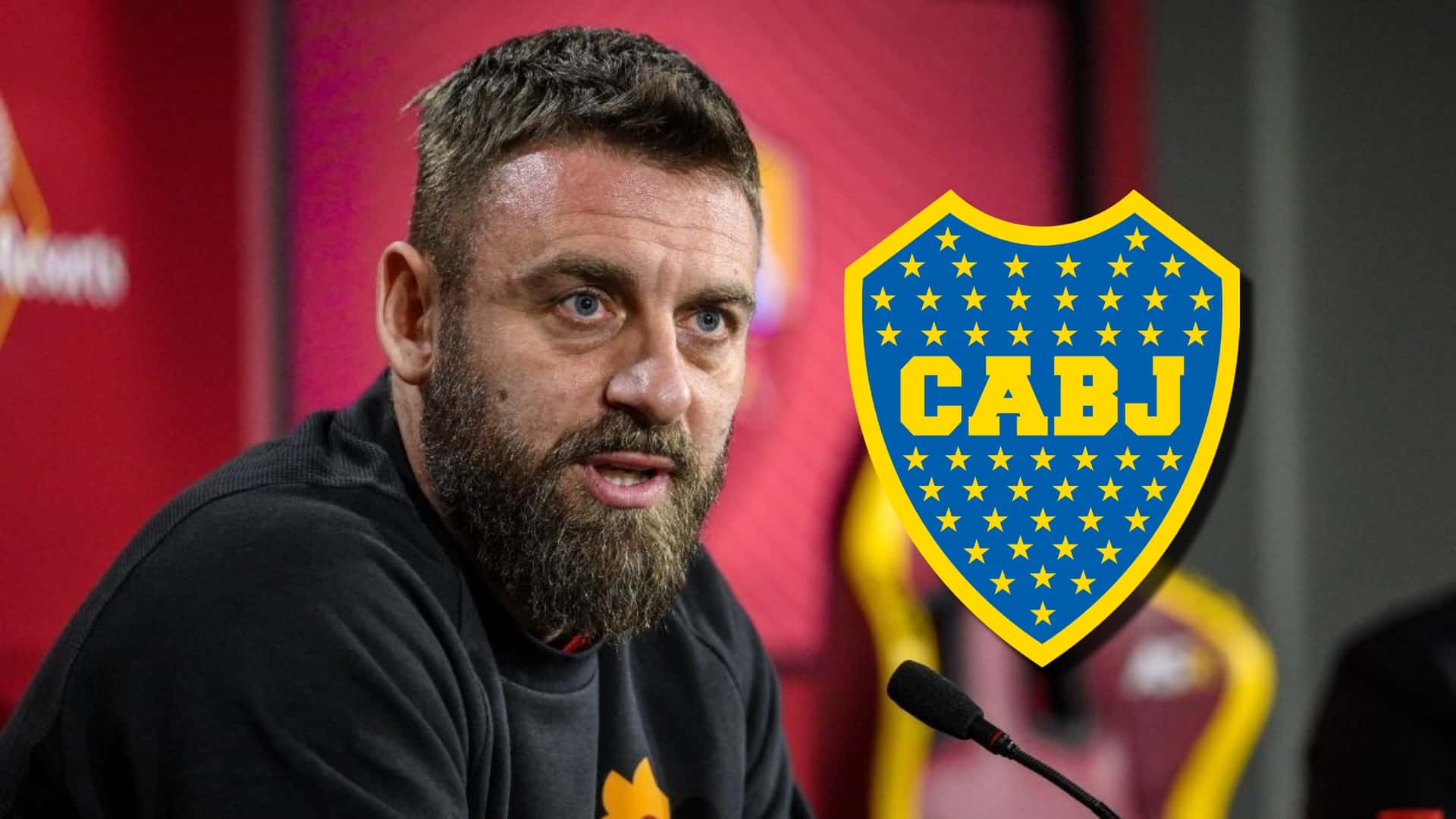 Daniele de Rossi en conferencia de prensa.
