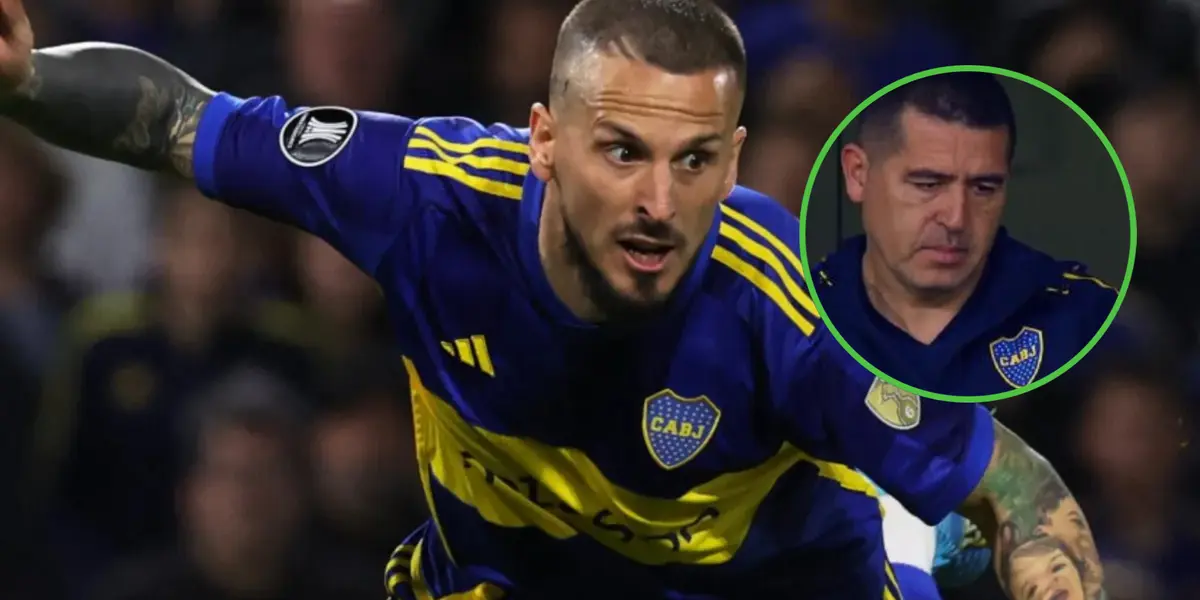 Darío Benedetto en un partido de Boca Juniors (2024).