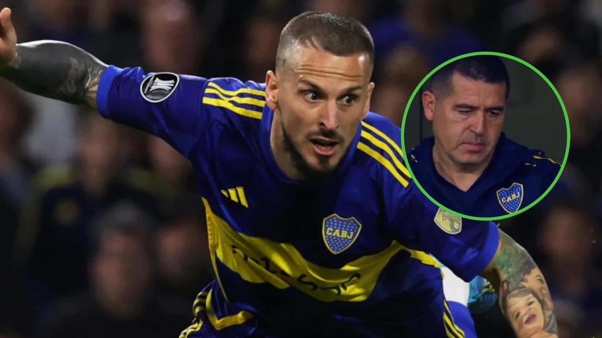 Darío Benedetto en un partido de Boca Juniors (2024).