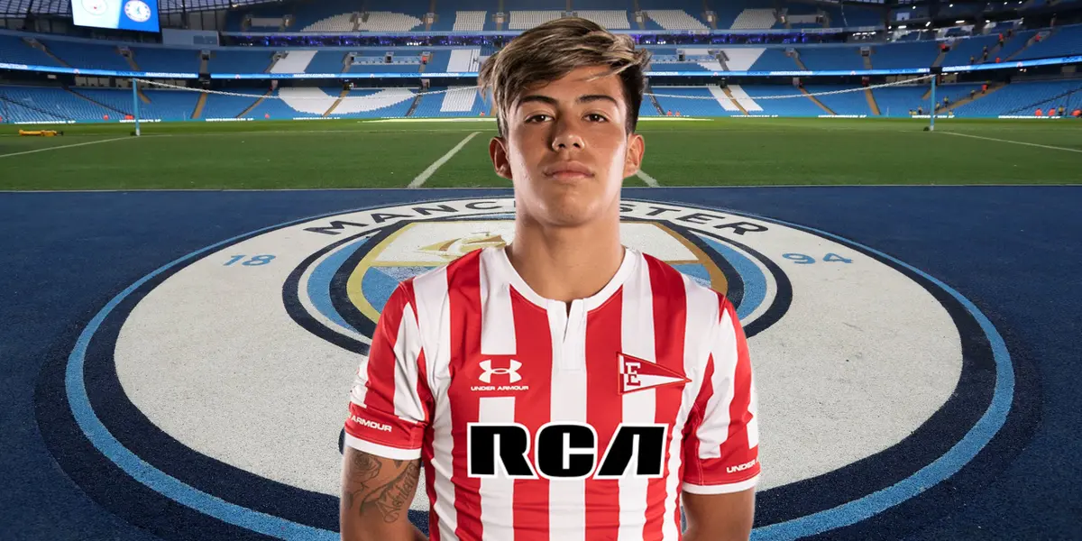 Darío Sarmiento con la camiseta de Estudiantes de La Plata