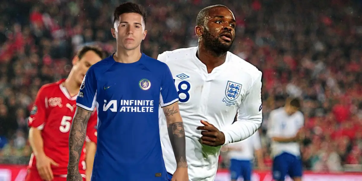 Darren Bent celebrando un gol con la selección de Inglaterra