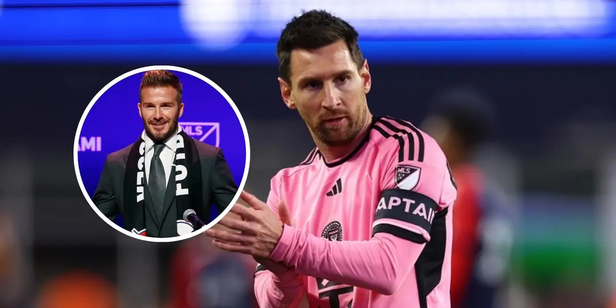 David Beckham - Lionel Messi (Foto: X)