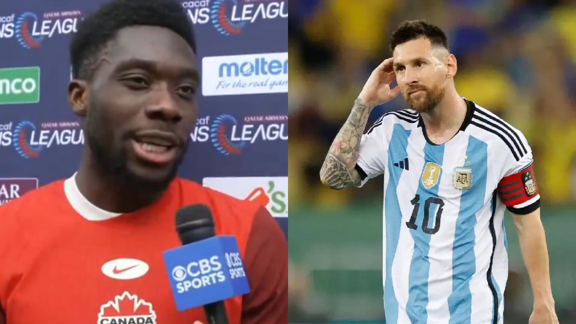 Davies opinó sobre lo que será enfrentar a Messi en la Copa América