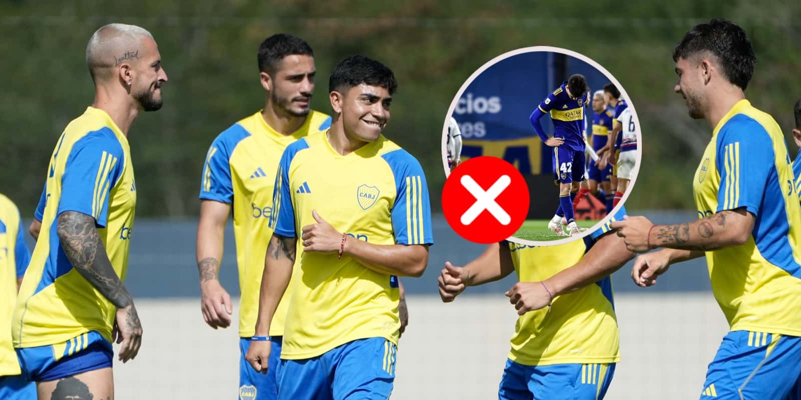 De un lado Boca entrena, del otro un gran lamento.