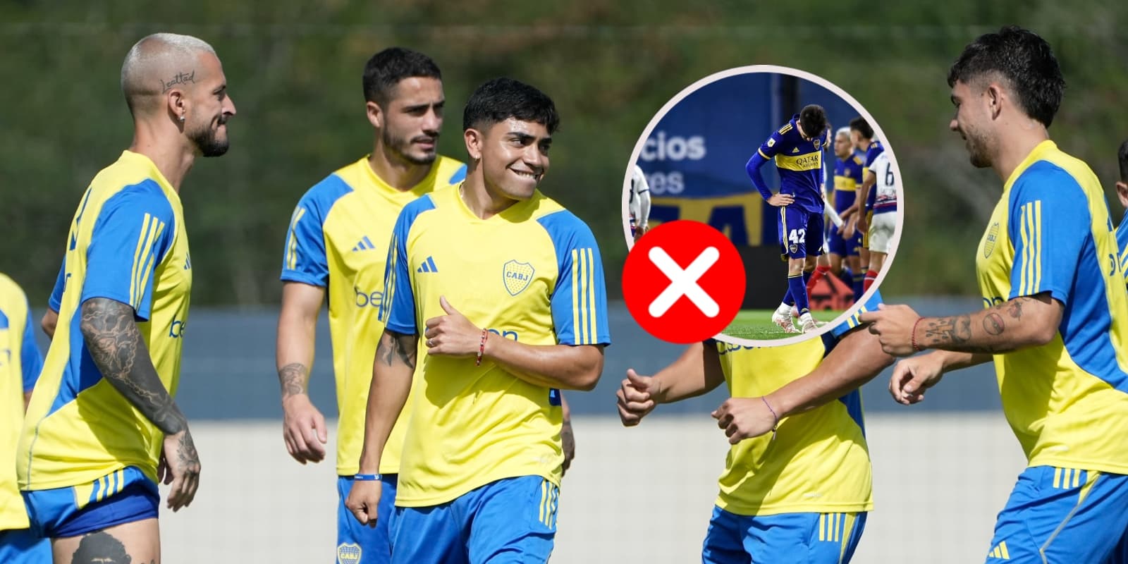 De un lado Boca entrena, del otro un gran lamento.